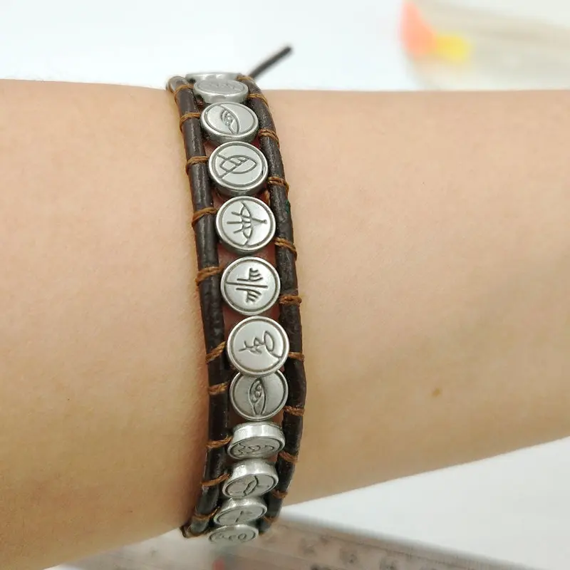SONGLONG leather bracelet men bracelets leather hand woven Zodiac Signs bracelet male female bracelets wholesale lots bulk
SONGLONG leather bracelet men bracelets leather hand woven Zodiac Signs bracelet male female bracelets wholesale lots bulk