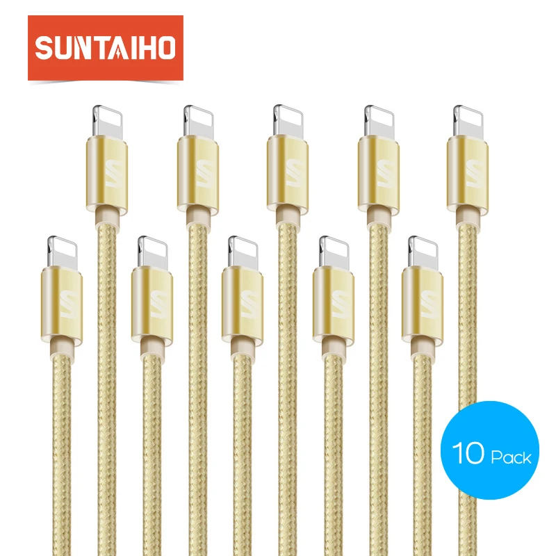 10pcs Pack Suntaiho For Fast USB Charger Adapter Cable for iPhone X 8 7 6 6s Plus USB for lighting Cable For IOS IPad Air/Pro
10pcs Pack Suntaiho For Fast USB Charger Adapter Cable for iPhone X 8 7 6 6s Plus USB for lighting Cable For IOS IPad Air/Pro