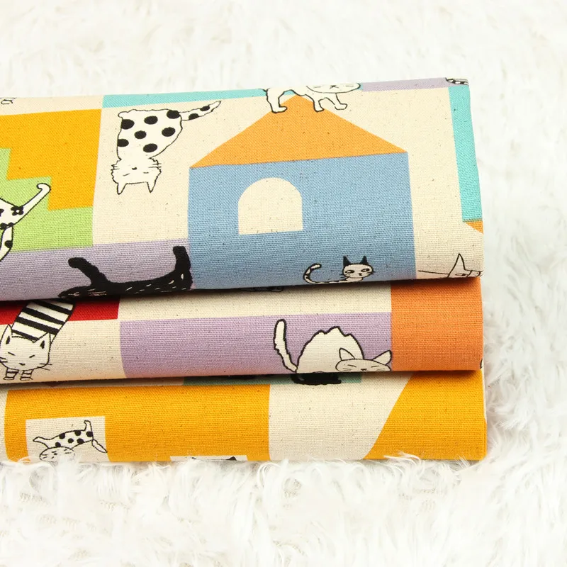 half yard thicken cotton fabric with cartoon building cat print handmade DIY patchwork bag cloth 100% cotton T646
half yard thicken cotton fabric with cartoon building cat print handmade DIY patchwork bag cloth 100% cotton T646
