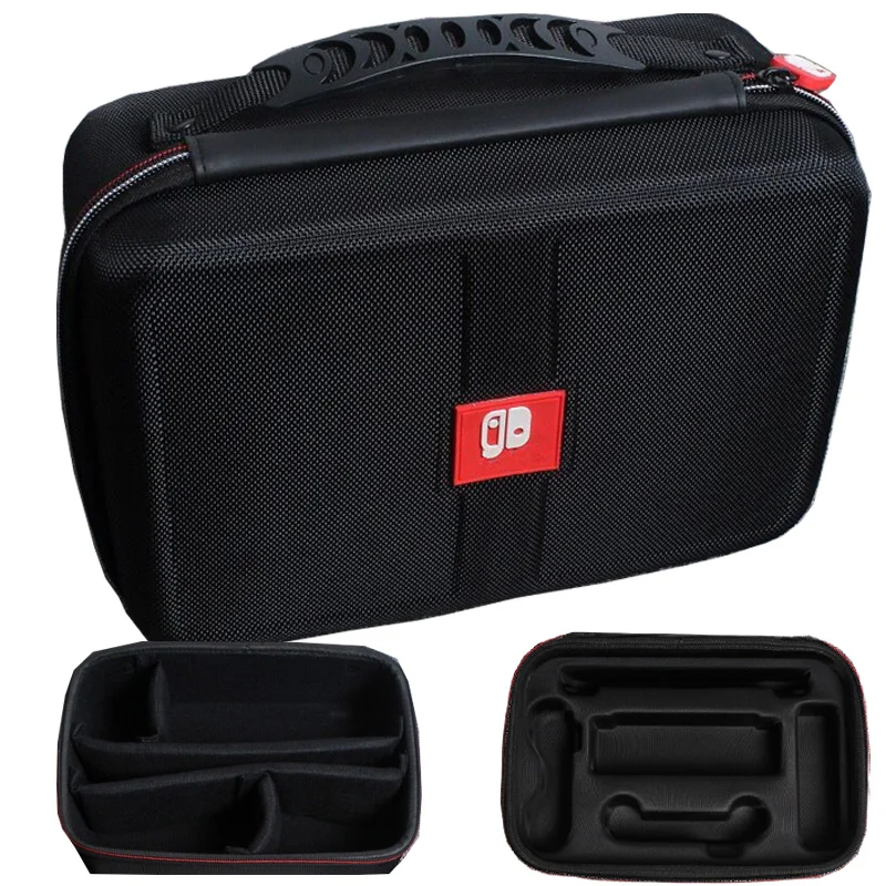 Black Multifunction Hard bag For NS Switch Travel Carrying Bag Case Nintend Console Storage Protective Cover | Электроника