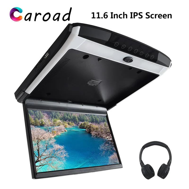 Caroad 11.6 Inch IPS Screen 1080P Video Car Monitor Ceiling Roof Flip Down Mount 1920x1080 MP5 Player USB/SD/HDMI/IR/FM/Speaker
Caroad 11.6 Inch IPS Screen 1080P Video Car Monitor Ceiling Roof Flip Down Mount 1920x1080 MP5 Player USB/SD/HDMI/IR/FM/Speaker