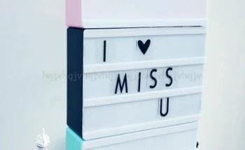 Romantic Christmas Gifts Lightbox DIY Cute Free Combination Cinematic Light Box With Letters and LED Light Luminous Box JUL06
Romantic Christmas Gifts Lightbox DIY Cute Free Combination Cinematic Light Box With Letters and LED Light Luminous Box JUL06