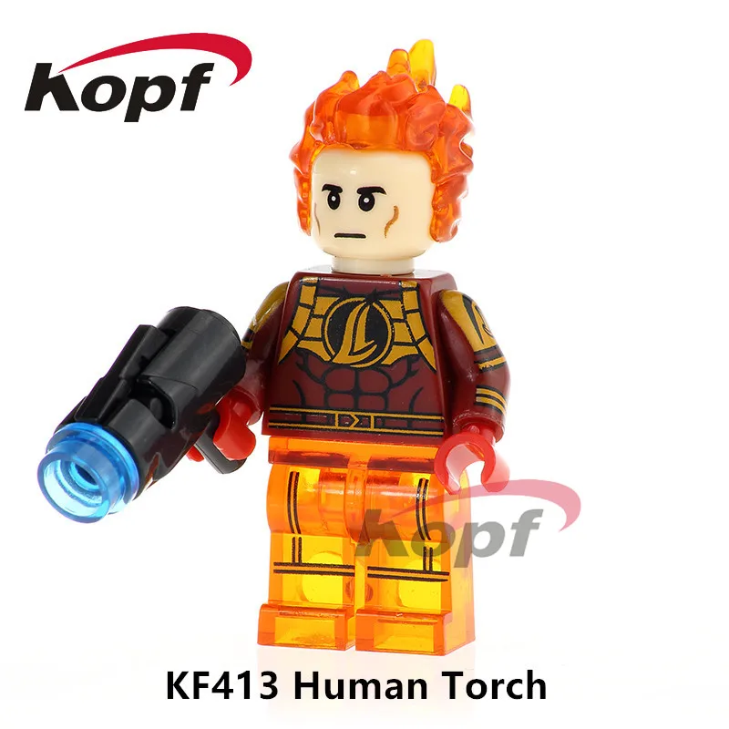 KF413 Super Heroes Fantastic Four Human Torch Jim Hammond Centinel X-Men Bricks Building Blocks Action For Children Toys Gift
KF413 Super Heroes Fantastic Four Human Torch Jim Hammond Centinel X-Men Bricks Building Blocks Action For Children Toys Gift