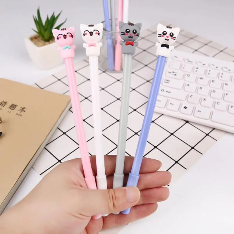 Korean Stationery Cartoon Cat Geltie Girl Heart Cat Black Ink Signature Pen 0.5MM Office Stationery School Supplies Cat Pen 1PC 
Korean Stationery Cartoon Cat Geltie Girl Heart Cat Black Ink Signature Pen 0.5MM Office Stationery School Supplies Cat Pen 1PC