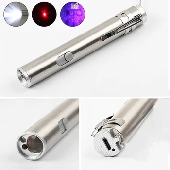 3 in1 Mini USB Rechargeable LED Laser UV Torch Pen Flashlight Multifunction Aluminium Alloy Laser UV Torch Flashlight
3 in1 Mini USB Rechargeable LED Laser UV Torch Pen Flashlight Multifunction Aluminium Alloy Laser UV Torch Flashlight