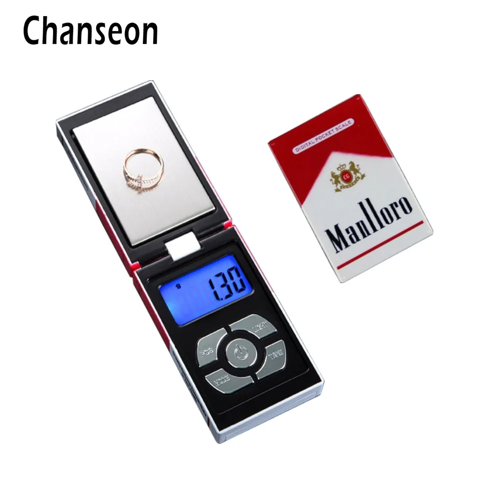 Chanseon Mini Pocket Electronic Digital Portable Jewelry Scale for Gold Cigarette Box Weigh Balance Precision Scales 0.01 200g
Chanseon Mini Pocket Electronic Digital Portable Jewelry Scale for Gold Cigarette Box Weigh Balance Precision Scales 0.01 200g