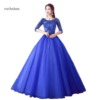 ruthshen 2019 New Arrival Quinceanera Dresses Ball Gown Illusion Royal Blue Half Sleeves Party Prom Gowns Vestido Debutante
ruthshen 2019 New Arrival Quinceanera Dresses Ball Gown Illusion Royal Blue Half Sleeves Party Prom Gowns Vestido Debutante