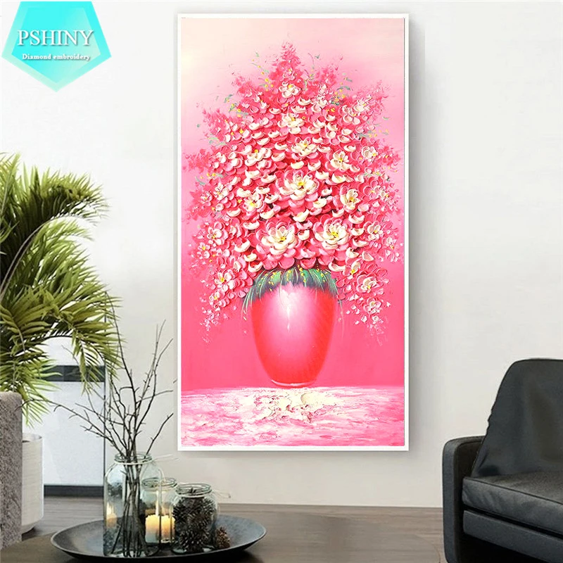 PSHINY 5D DIY diamond embroidery sale pink flowers Full Square drill display diamond painting rhinestone kit diamond new shelves
PSHINY 5D DIY diamond embroidery sale pink flowers Full Square drill display diamond painting rhinestone kit diamond new shelves
