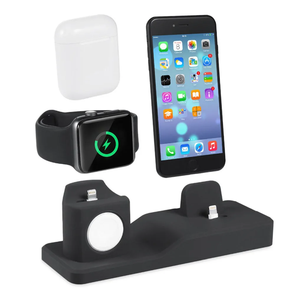 Besegad 3 in 1 Charging Charger Dock Holder Stand Station For Apple Watch Iwatch Airpods For Iphone X 8 7 6 Accessories
Besegad 3 in 1 Charging Charger Dock Holder Stand Station For Apple Watch Iwatch Airpods For Iphone X 8 7 6 Accessories