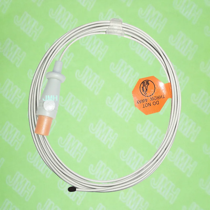 Compatible with 2pin Philips(HP) temperature monitor the 21075A Pediatric Esophagus or Rectum Temperature probe.
Compatible with 2pin Philips(HP) temperature monitor the 21075A Pediatric Esophagus or Rectum Temperature probe.
