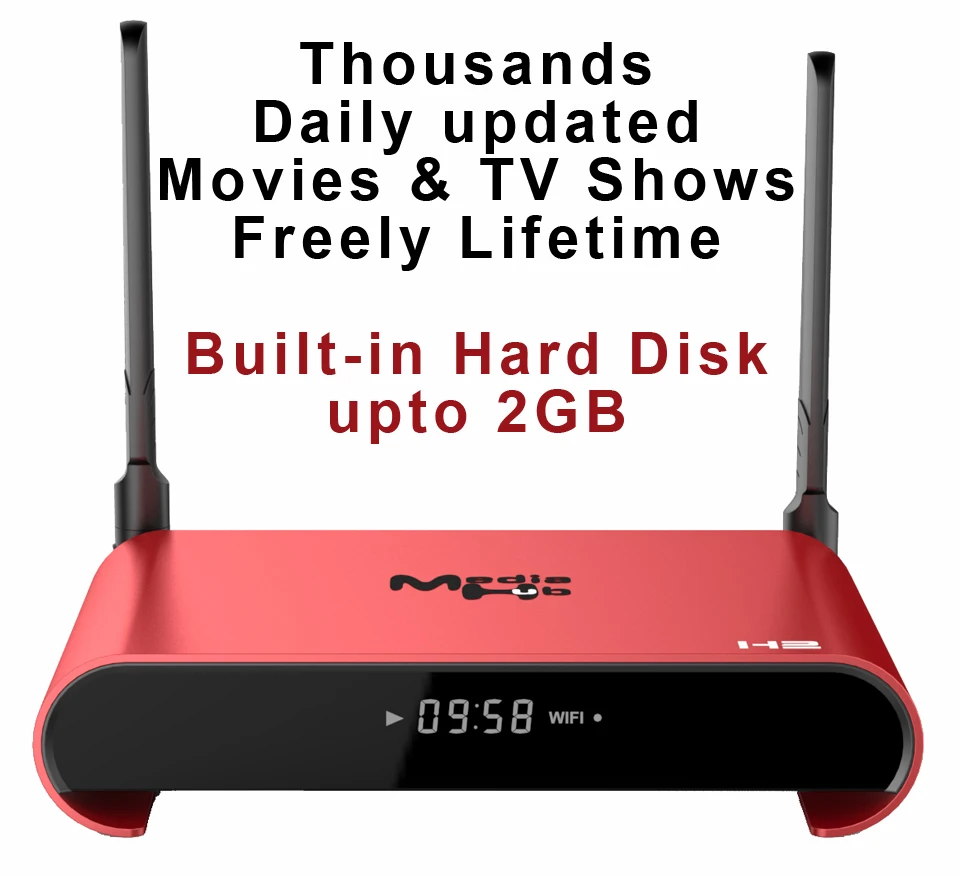 

H2 Custom Made RK3229 Quad core Smart Android7.1 TV Streaming Box 2GB/16GB 1GB/8GB Thousands Daily updated movies and tv shows