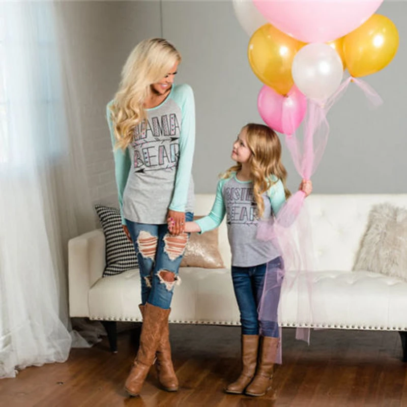 Family Matching Outfits Mother Daughter Mama mom little sister Girls Kids Top T-Shirt Family look Clothes Tee BEAR letter Blouse
Family Matching Outfits Mother Daughter Mama mom little sister Girls Kids Top T-Shirt Family look Clothes Tee BEAR letter Blouse