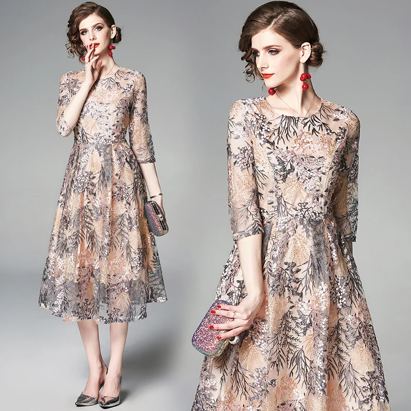 YASUGUOJI New 2019 Summer Dress Women Half Sleeve Women Vintage Lace Patchwork A Line Dress Fashion O-neck Mesh Floral Dress
YASUGUOJI New 2019 Summer Dress Women Half Sleeve Women Vintage Lace Patchwork A Line Dress Fashion O-neck Mesh Floral Dress