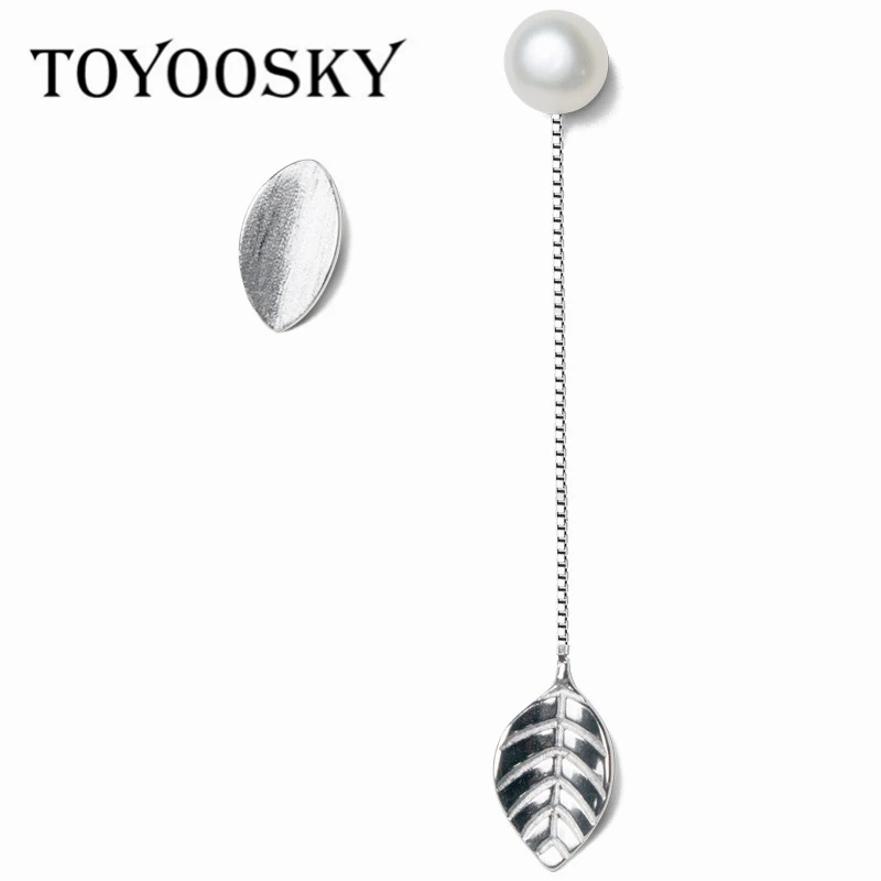 TOYOOSKY Irregular Asymmetric Dangle Earrings Real. 925 Sterling Silver Earrings Leaf Freshwater Pearl Earrings Party
TOYOOSKY Irregular Asymmetric Dangle Earrings Real. 925 Sterling Silver Earrings Leaf Freshwater Pearl Earrings Party