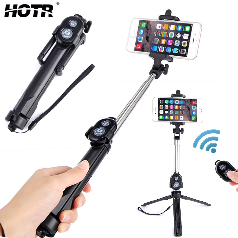 Selfie Stick Tripod with Bluetooth Remote Control Button Wireless Selfie Stick Android IOS Monopod Tripod for iphone X XR XS Max
Selfie Stick Tripod with Bluetooth Remote Control Button Wireless Selfie Stick Android IOS Monopod Tripod for iphone X XR XS Max