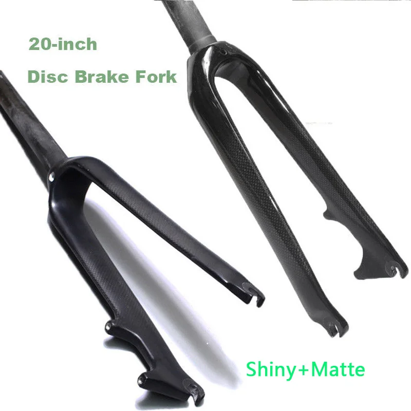 20" Bicycle Disc Brake Forks Shiny Matte 3K Light Appearance BMX Bike T800 Full Carbon Fiber Rigid Racing Front Fork
20" Bicycle Disc Brake Forks Shiny Matte 3K Light Appearance BMX Bike T800 Full Carbon Fiber Rigid Racing Front Fork