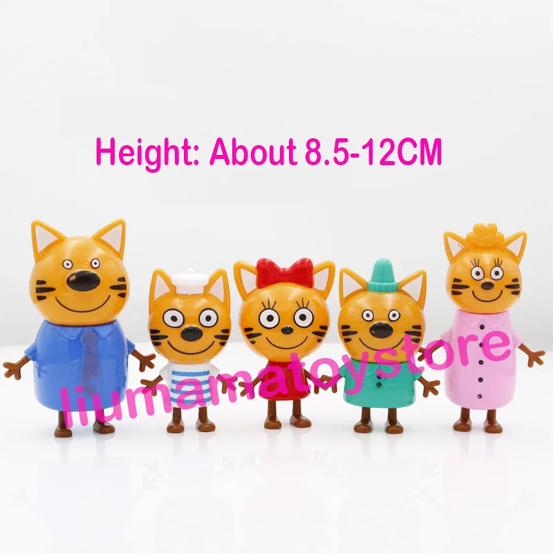 5 Pieces / Set Toy Figures For Three Russian Cartoon Kittens Happy Cat PVC Cute Learning Toys Children Birthday Gifts
5 Pieces / Set Toy Figures For Three Russian Cartoon Kittens Happy Cat PVC Cute Learning Toys Children Birthday Gifts