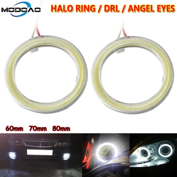 

1 pair Car Angel Eyes Led Car Halo Ring Lights White Angel Eyes Headlight for Car Auto Moto Moped Scooter Motorcycle DC 12V 3W