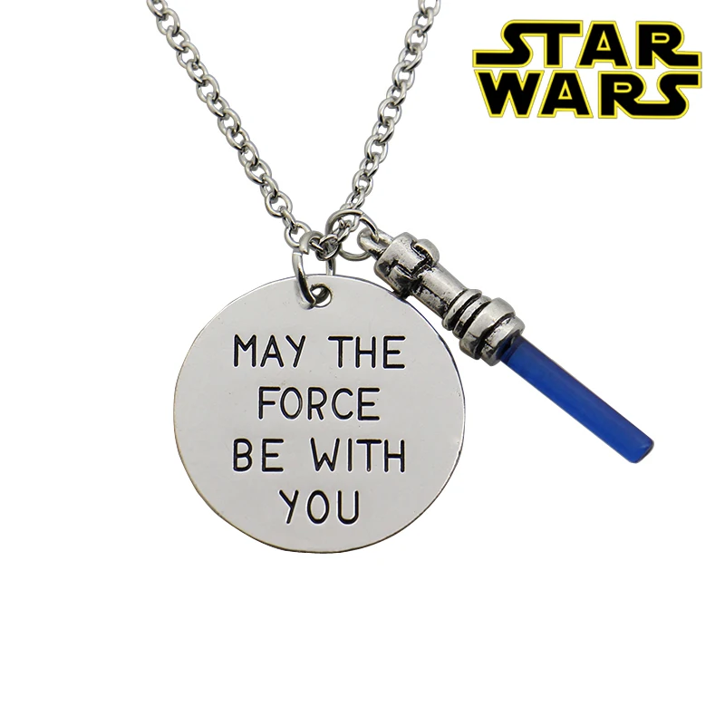 Star Wars7 May the force be with you Hand Stamped Necklace,the Force Awaken Sword of Light Lightsaber Pendant Movie Jewelry
Star Wars7 May the force be with you Hand Stamped Necklace,the Force Awaken Sword of Light Lightsaber Pendant Movie Jewelry