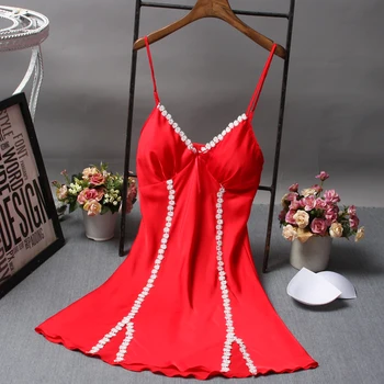 Charming 2017 New Summer Sexy Women Lingerie Slim Nightgown Ladies' Casual Sleepwear Rayon Nightdress Femininos Nightie V Neck
Charming 2017 New Summer Sexy Women Lingerie Slim Nightgown Ladies' Casual Sleepwear Rayon Nightdress Femininos Nightie V Neck