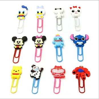 1pcs Cartoon PVC Mickey Minnie Stitch bookmark Paper Clips Student Stationery memo clip Kids Toy Gift
1pcs Cartoon PVC Mickey Minnie Stitch bookmark Paper Clips Student Stationery memo clip Kids Toy Gift