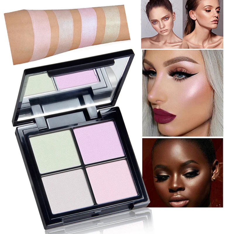 4 Colors Highlighter Palette Glow Shimmer Satin Long Lasting Pink Brighten Powder Eyes Make Up Cosmetics Hight Light
4 Colors Highlighter Palette Glow Shimmer Satin Long Lasting Pink Brighten Powder Eyes Make Up Cosmetics Hight Light