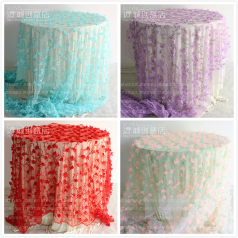 3 Yard Free Shipping Wedding Tablecloths New African Lace Fabric Stereo Petals French Fabric Organza Gauze Curtain Decoration
3 Yard Free Shipping Wedding Tablecloths New African Lace Fabric Stereo Petals French Fabric Organza Gauze Curtain Decoration