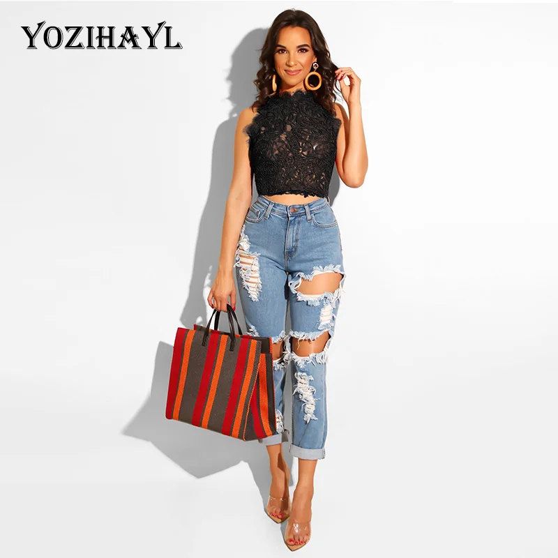 YOZIHAYL fashion summer sleeveless T-shirt exposed umbilical zip top three-dimensional embroidered lace lace women's clothing
YOZIHAYL fashion summer sleeveless T-shirt exposed umbilical zip top three-dimensional embroidered lace lace women's clothing