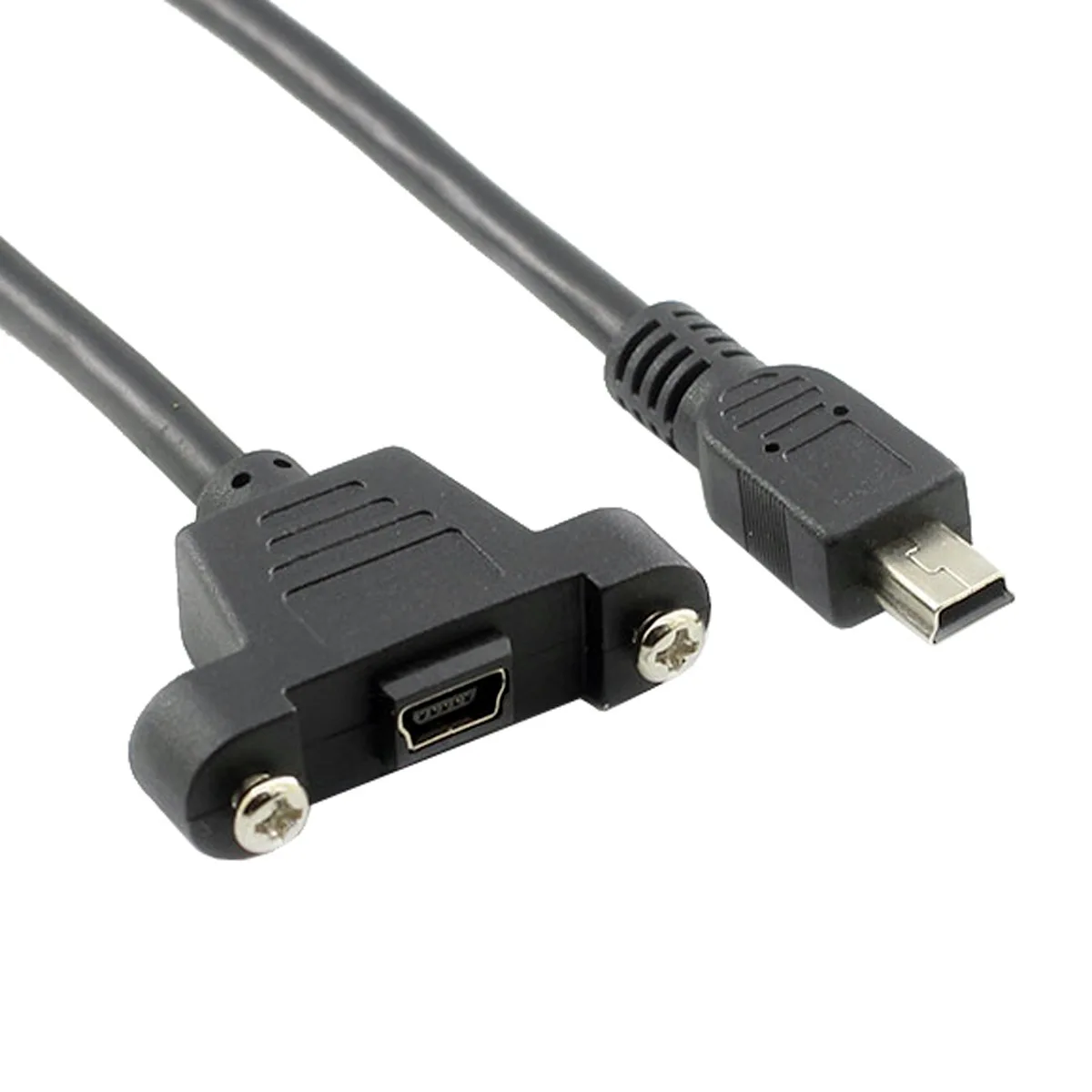 CYDZ Panel Mount Type Mini USB 5Pin Male to Female Extension Adapter Cable with Screws 50cm
CYDZ Panel Mount Type Mini USB 5Pin Male to Female Extension Adapter Cable with Screws 50cm