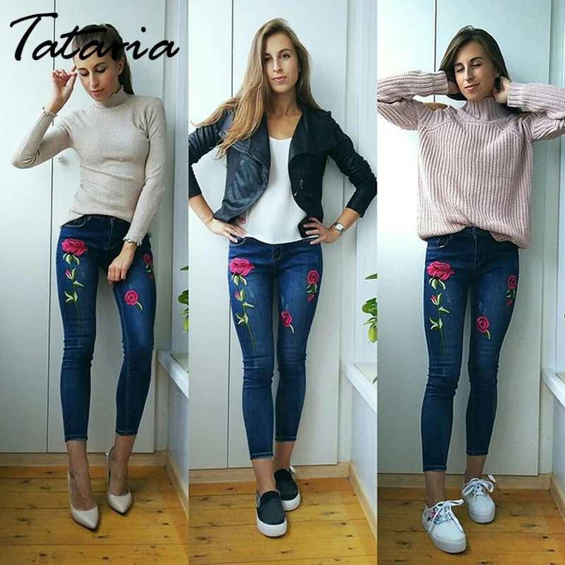Denim Jeans For Women Embroidery Trousers Feminino Stretch Denim Skinny Jeans Woman Slim Pantalones Vaqueros Mujer Pencil Pants
Denim Jeans For Women Embroidery Trousers Feminino Stretch Denim Skinny Jeans Woman Slim Pantalones Vaqueros Mujer Pencil Pants