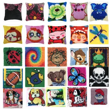 1new Cushion Latch Hook Kit Pillow Mat DIY Craft Flower Cross Stitch Needlework Crocheting Cushion Embroidery---
1new Cushion Latch Hook Kit Pillow Mat DIY Craft Flower Cross Stitch Needlework Crocheting Cushion Embroidery---