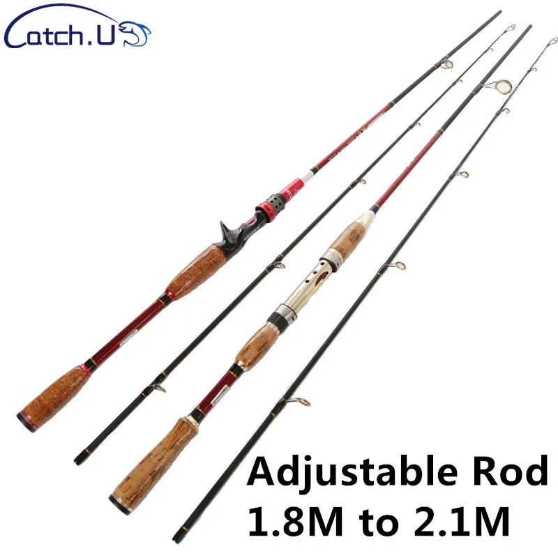 1.8M to 2.1M 10-25g Test Adjustable Size Carbon Lure Casting Spinning Fishing Rod
1.8M to 2.1M 10-25g Test Adjustable Size Carbon Lure Casting Spinning Fishing Rod