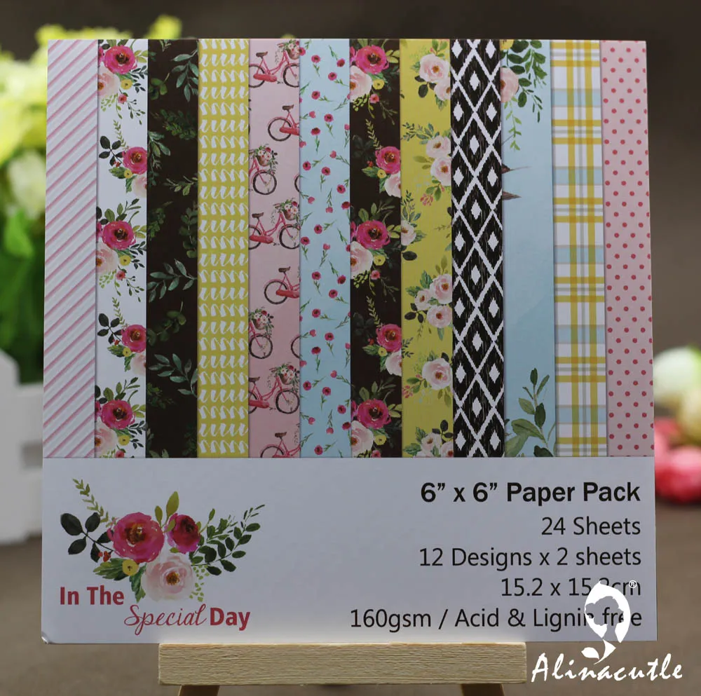 AlinaCraft 24 sheets 6"X6" in the special day patterned paper Scrapbooking paper pack handmade craft paper craft Background pad
AlinaCraft 24 sheets 6"X6" in the special day patterned paper Scrapbooking paper pack handmade craft paper craft Background pad