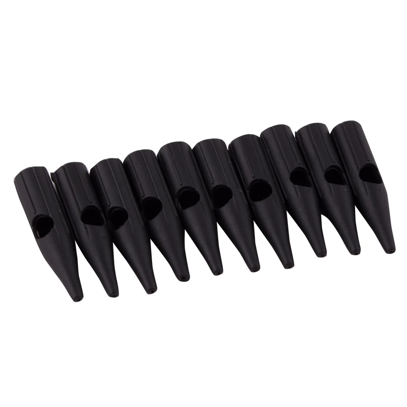 100 шт./лот 1RL Одноразовые черные иглы для перманентного макияжа пластиковые