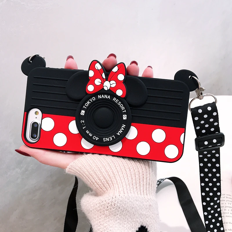 Bowknot Minnie Case For iPhone X XS MAX XR soft back cover for iPhone 6 6s camera shell for iPhone 7 8 plus girl gift + strap
Bowknot Minnie Case For iPhone X XS MAX XR soft back cover for iPhone 6 6s camera shell for iPhone 7 8 plus girl gift + strap