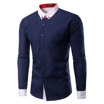2019 Brand Men Shirt Formal Blouse Male High Quality Long Sleeve Shirts Casual Slim Fit Black Man Dress Shirts Cotton Fashion
2019 Brand Men Shirt Formal Blouse Male High Quality Long Sleeve Shirts Casual Slim Fit Black Man Dress Shirts Cotton Fashion