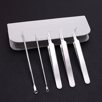 5pcs/set Stainless Steel Acne Needles Pimple Remover Skin Cleanser Tool Blackhead Blemish Remover Tool Comedone Extractor
5pcs/set Stainless Steel Acne Needles Pimple Remover Skin Cleanser Tool Blackhead Blemish Remover Tool Comedone Extractor