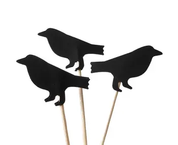 CUTE Black Crow Bird Cupcake Toppers baby shower wedding party food picks toothpicks decor
CUTE Black Crow Bird Cupcake Toppers baby shower wedding party food picks toothpicks decor