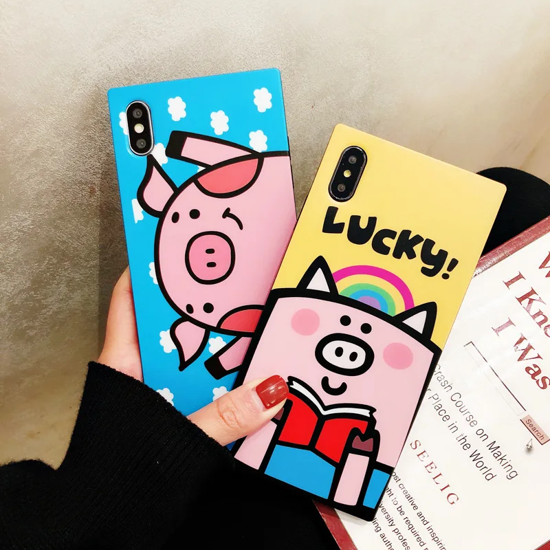 Letter Lucky Happy Pig Soft Silicone Phone Case for Apple iPhone 6 6S 7 8 Plus X XS XR XS MAX Square Phone Cover Coque
Letter Lucky Happy Pig Soft Silicone Phone Case for Apple iPhone 6 6S 7 8 Plus X XS XR XS MAX Square Phone Cover Coque