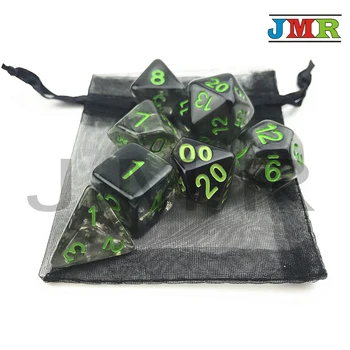 Nebular 7pcs/set Juegos De Mesa Dados Black Dice Set of D4 D6 D8 D10 D10% D20 for Dungeons and Dragons Rpg Board Game
Nebular 7pcs/set Juegos De Mesa Dados Black Dice Set of D4 D6 D8 D10 D10% D20 for Dungeons and Dragons Rpg Board Game