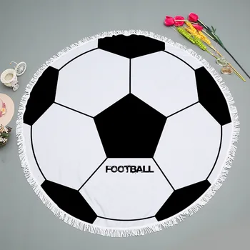 Fashion Creative Football Pattern Round Beach Towel Tassel Bath Towel Bedspread Weekend Park Picnic Mat Yoga Mat Diameter 150cm
Fashion Creative Football Pattern Round Beach Towel Tassel Bath Towel Bedspread Weekend Park Picnic Mat Yoga Mat Diameter 150cm