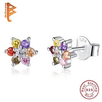 BELAWANG Pure 925 Sterling Silver Multicolor Clear CZ AAA Zircon Stones Snowflake Flower Stud Earring For Women Girl Jewelry
BELAWANG Pure 925 Sterling Silver Multicolor Clear CZ AAA Zircon Stones Snowflake Flower Stud Earring For Women Girl Jewelry