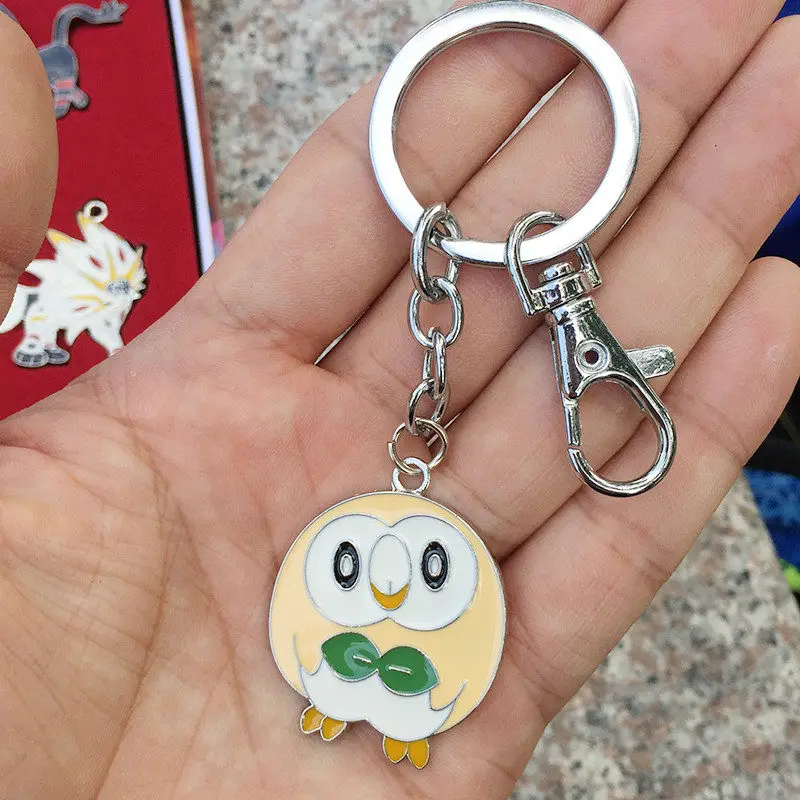 Pokemon Sun and moon Rowlet Metal Keychain zinc alloy Keyring necklace backpack pendants cosplay gift
Pokemon Sun and moon Rowlet Metal Keychain zinc alloy Keyring necklace backpack pendants cosplay gift