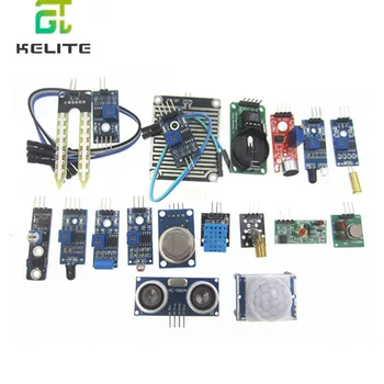 16pcs/lot Raspberry Pi 3&Raspberry Pi 2 Model B the sensor module package 16 kinds of sensor
16pcs/lot Raspberry Pi 3&Raspberry Pi 2 Model B the sensor module package 16 kinds of sensor