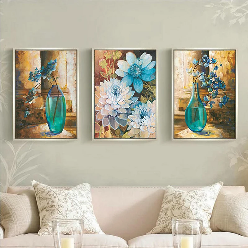 3D Diy DMC counted cross stitch printed on canvas Kits vase flower chinese triptych cross stitch kits for FULL embroidery gift
3D Diy DMC counted cross stitch printed on canvas Kits vase flower chinese triptych cross stitch kits for FULL embroidery gift