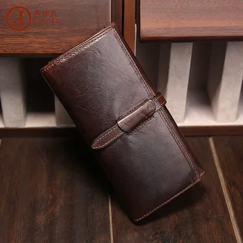 New Men Genuine Leather Long Wallet Drew-String Zipper Coin Purse Solid Coffee Cowhide
New Men Genuine Leather Long Wallet Drew-String Zipper Coin Purse Solid Coffee Cowhide