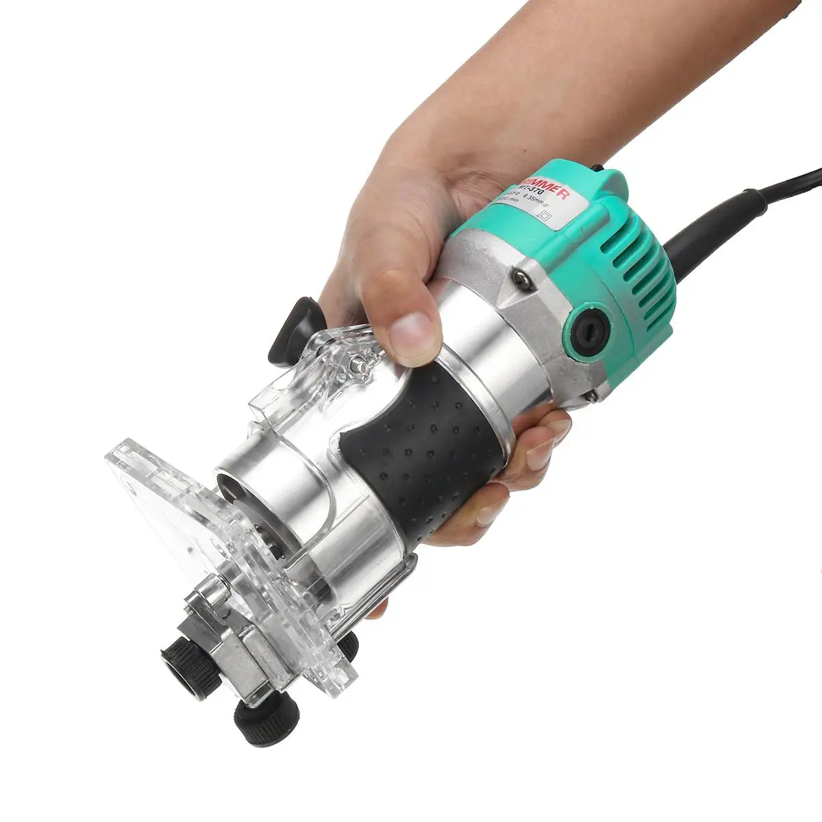 Electric Hand Trimmer Wood Laminate Palms Router 1/4'' 6.35mm for Woodworking Edging Trimmer Cutting Carving Machine 2200W Peaks
Electric Hand Trimmer Wood Laminate Palms Router 1/4'' 6.35mm for Woodworking Edging Trimmer Cutting Carving Machine 2200W Peaks