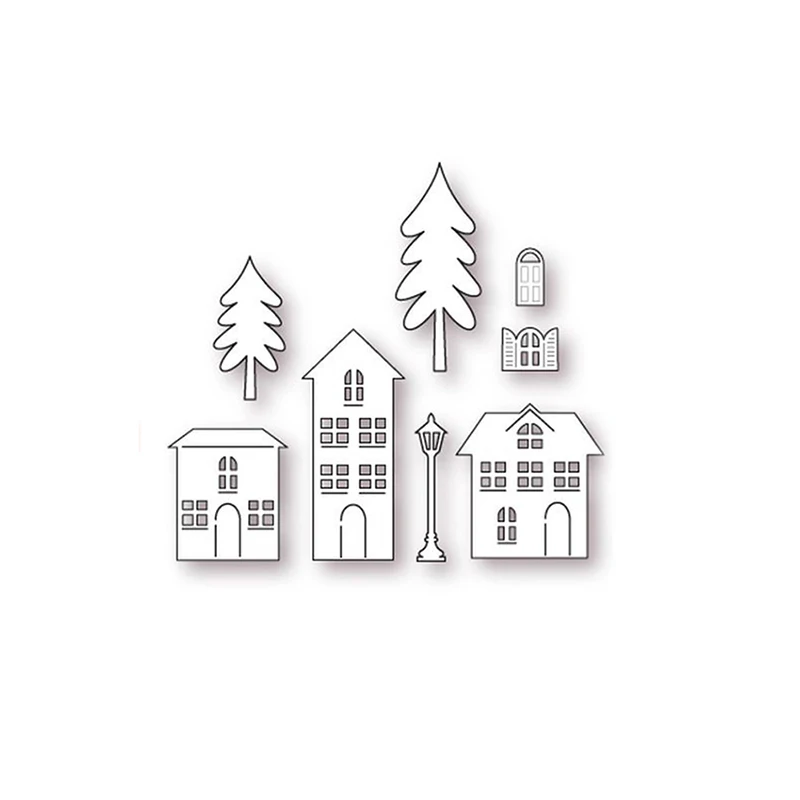 Christmas Town Fustelle Metal Cutting Dies Troqueles Embossing Scrapbooking for Craft Card Making Frame Paper Cut Die
Christmas Town Fustelle Metal Cutting Dies Troqueles Embossing Scrapbooking for Craft Card Making Frame Paper Cut Die