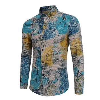 DropshippingNew Pattern Man Long Sleeve Printing FLOWER dress Shirt Lake Blue camisa masculina color slim fit men's business
DropshippingNew Pattern Man Long Sleeve Printing FLOWER dress Shirt Lake Blue camisa masculina color slim fit men's business