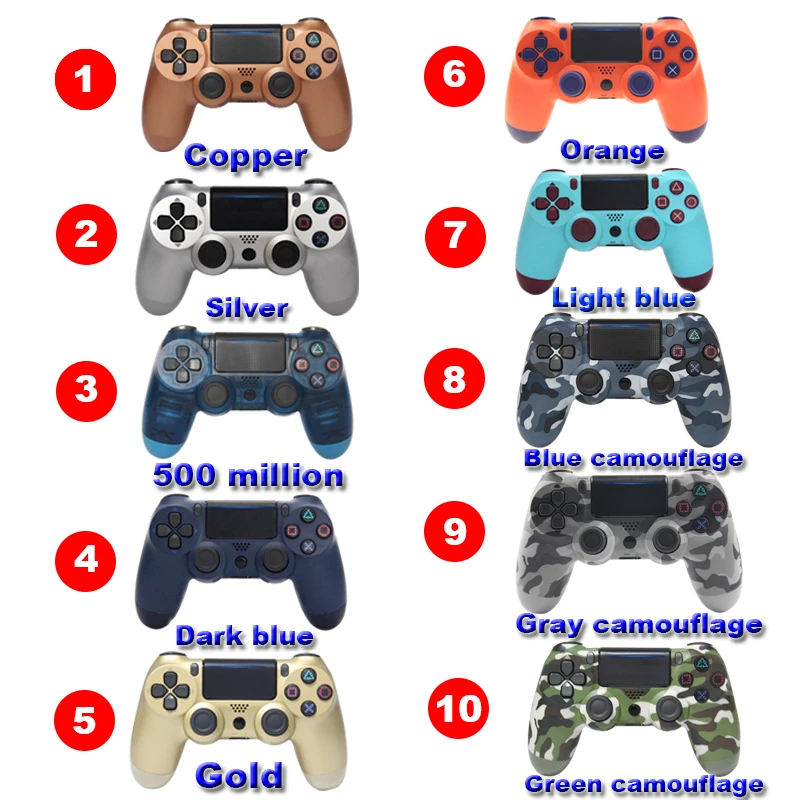 High quali Version 2 Bluetooth 4.0 Wireless Gamepad Controller For PlayStation 4 Game Joystick For Sony Double shock for PS4 Pro
High quali Version 2 Bluetooth 4.0 Wireless Gamepad Controller For PlayStation 4 Game Joystick For Sony Double shock for PS4 Pro